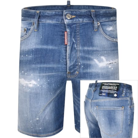 Dsquared2 Men's Shorts Surfer Con Blue
